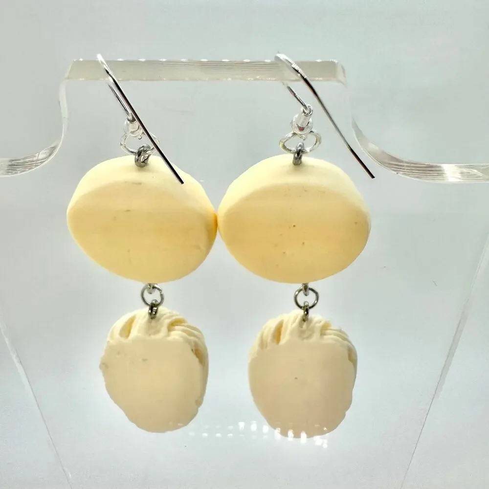 Dumpling & Noodle Earrings - Cute Foodie Dangles - Cozy Asian Aesthetic